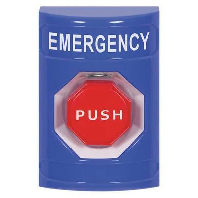 Safety Technology International Ss2405em-En Emergency Push Button, Blue, Red