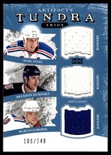 2011-12 Upper Deck Artifacts Tundra Trios Jerseys Blue Marc Staal/Brandon