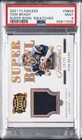2021 PANINI FLAWLESS SUPER BOWL SWATCHES #SBS9 TOM BRADY 14/25 PSA 9