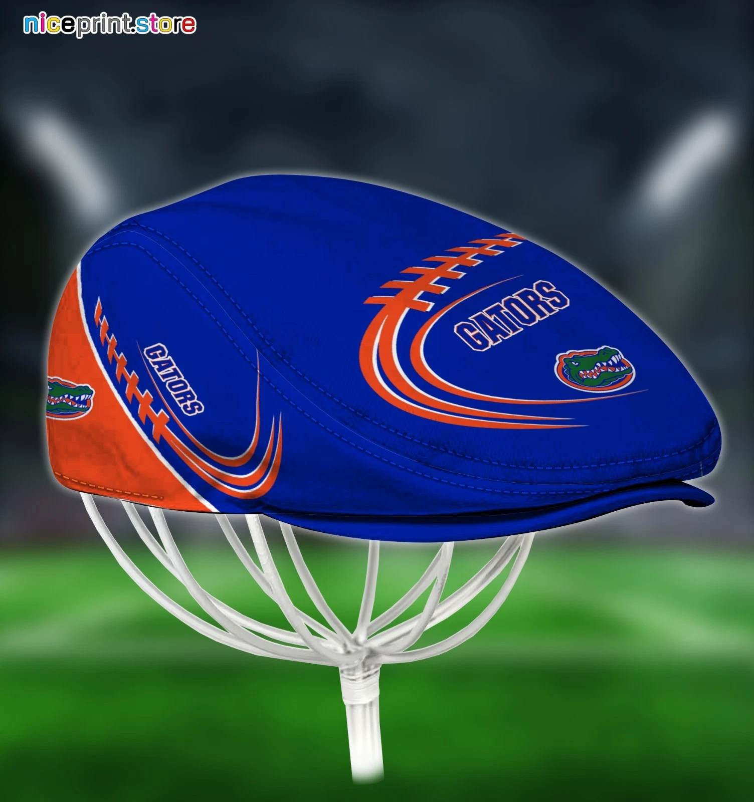 Florida Team Gators Jeff Cap Beret Hat Flat Cap Golf Cap Driver