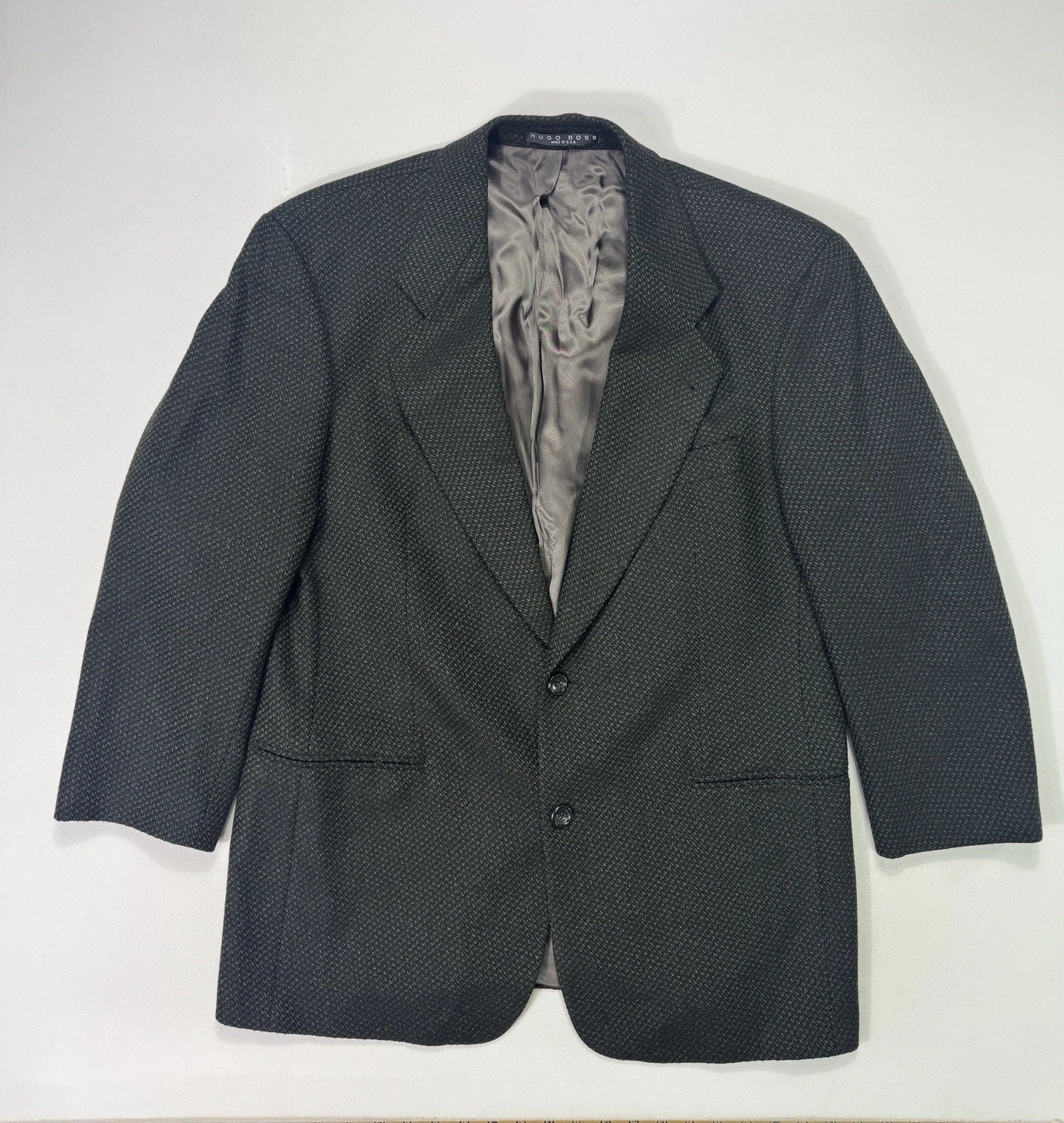 Hugo Boss Loro Piana Blazer Jacket 40S Green Sport Coat Wool Cashmere Galilei