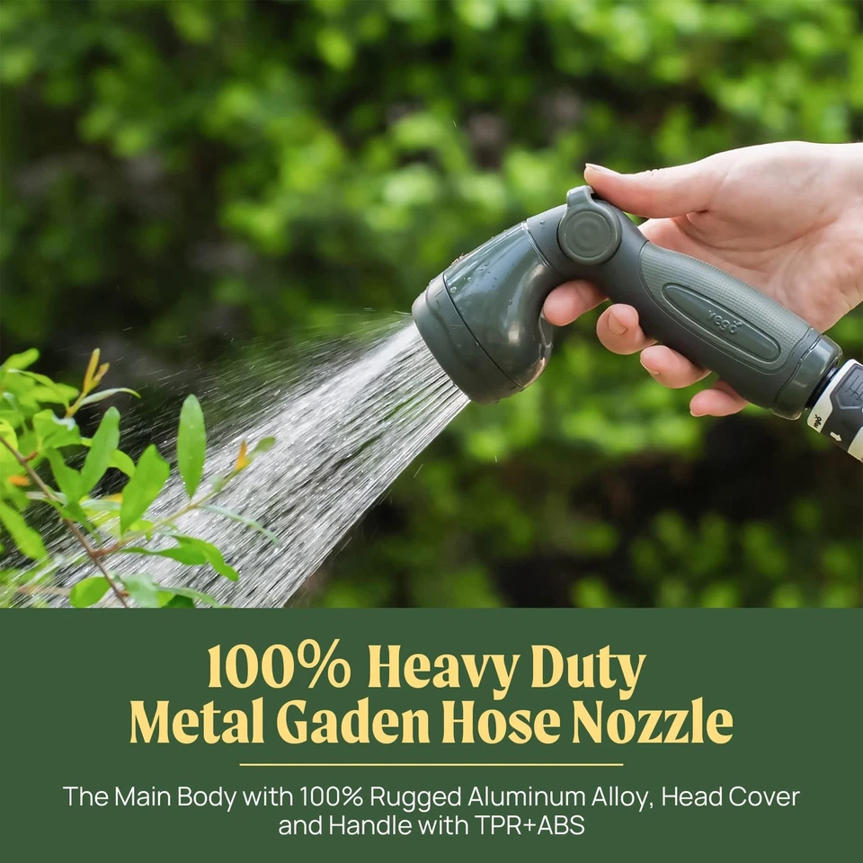 Carrete de manguera de jardín retráctil de 1/2" x 65 pies montado en la pared carrete de manguera automático... Foto 3 de 4