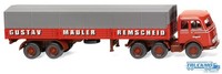 Wiking Spedition Gustav MäUler Mercedes Benz Lps 333 Pritschensattelzug 048804