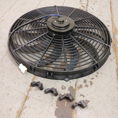 1983 Cadillac Seville 16 Inch Super Duty Radiator Fan black push pull cooling