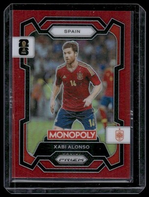 2026 Panini Prizm Monopoly FIFA World Cup #40 Xabi Alonso Red Prizms