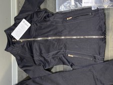 Lululemon Women's Black Slim Fit Sweatsuit Set Jacket  Pants Size 2