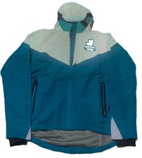 DELIVEROO Mens Size M Delivery Wind Breaker Water Proof Jacket w/ Hood/Hat