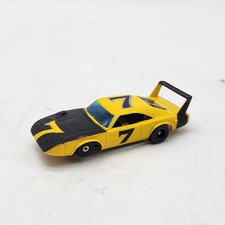 AFX Aurora HO Slot Car Dodge Charger Daytona Yellow 7 G-Plus Chassis Tested