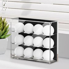 Golf Ball Display Rack Clear Display Box 12 Balls Capacity Wall Mounted Rack