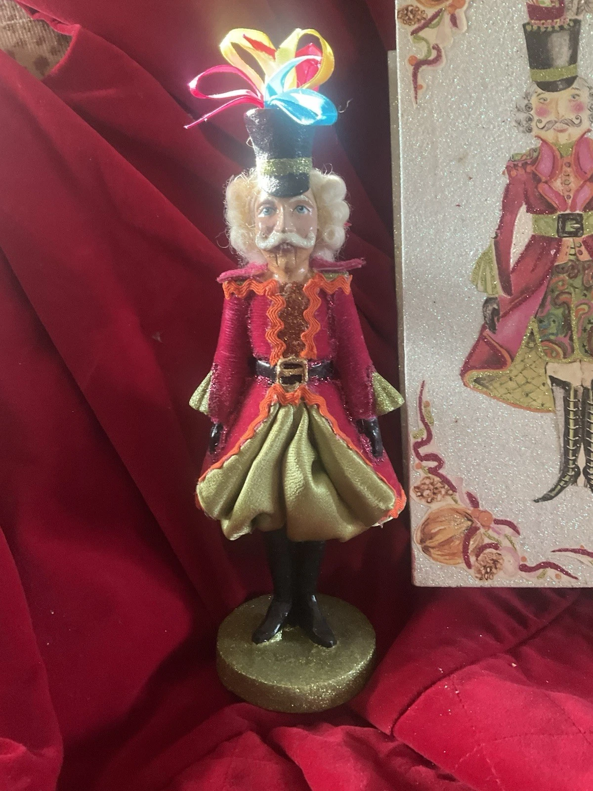 Katherine’s Collection Xmas Rare 9”Size Colonial Nutcracker Fig W/Box FINAL$