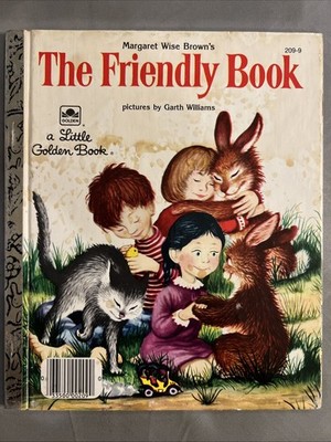 Vintage A Little Golden Book The Friendly Bunny 209-9 1985 #3116