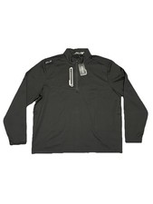 NWT RLX Ralph Lauren Pullover Mens XXL Black Quarter Zip Golf Wicking Stretch