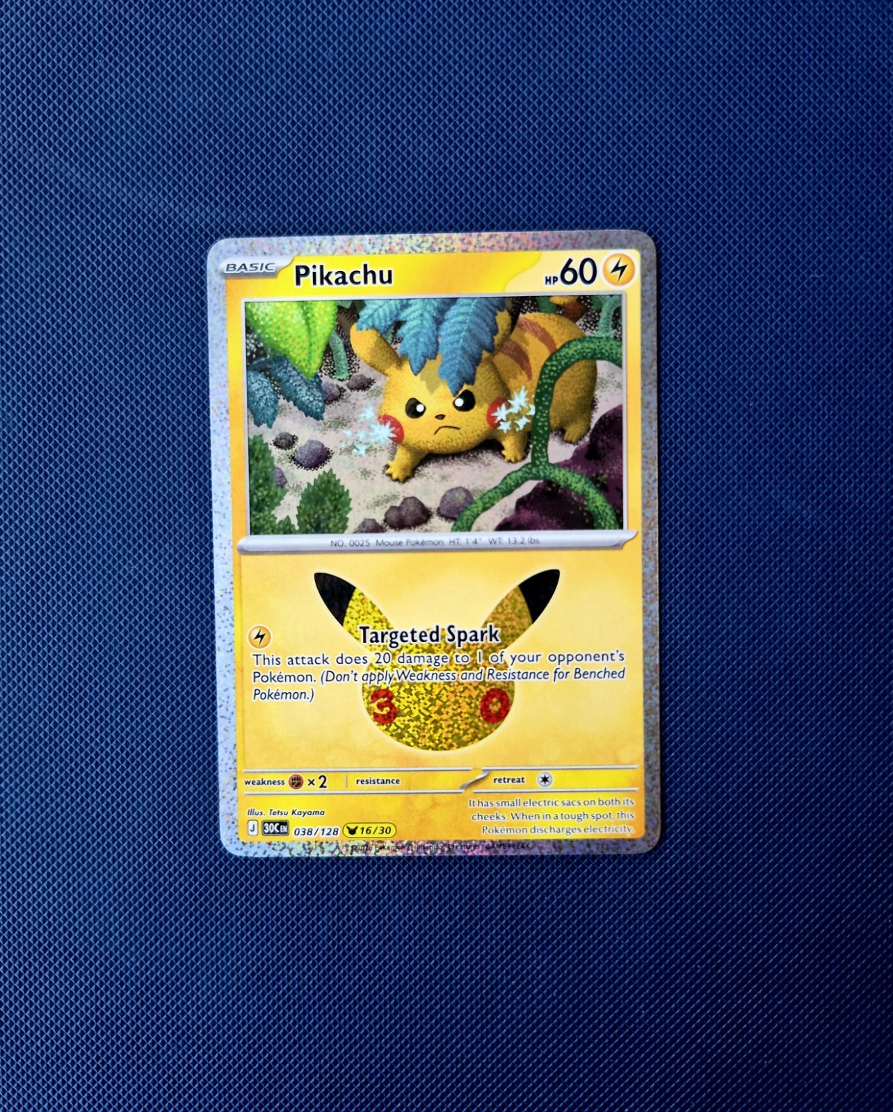 Pikachu | 038/128 | 16/30 | NM | 30th Celebration