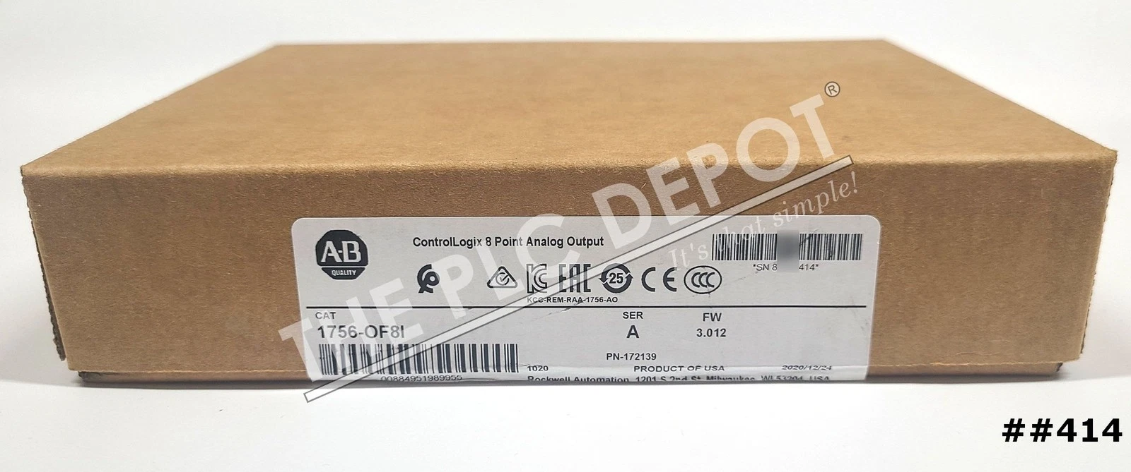 SEALED Allen Bradley 1756-OF8I ControlLogix Analog Output "REAL US SELLER" ##414