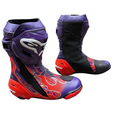 Alpinestars SuperTech R Vented Boots Limited Edition FLYTE Purple/Red/Black EU44