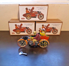 PAYA Vintage Tinplate Litho Collection 1936 Motorcycle Sidecar Toy NEW FREE SHIP