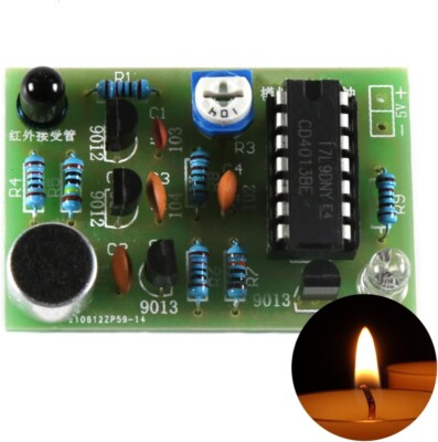 2 Sets DC5V Electronic Candle DIY Funny Kits for Soldering Practice