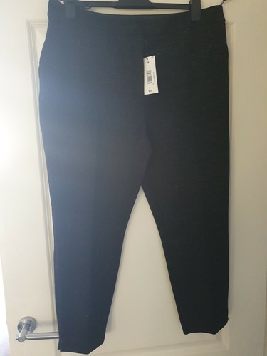 Matalan Womens Black Sparkly Trouser 