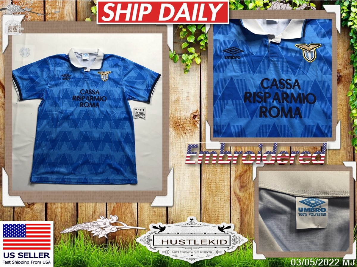 Vintage UMBRO FC LAZIO 1990/1991 SOCCER FOOTBALL Men Retro Soccer
