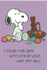 NOS New Hallmark Easter Card - Friend / Someone Special - Snoopy