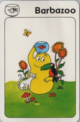 1976 Barbapapa BARBAZOO Trading Card 3.75