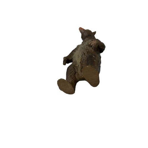 VINTAGE 19070er HANDMADE IN AFRICA TONBÄR HANDBEMALTE FIGUR 4,25 ZOLL - Bild 7 von 7