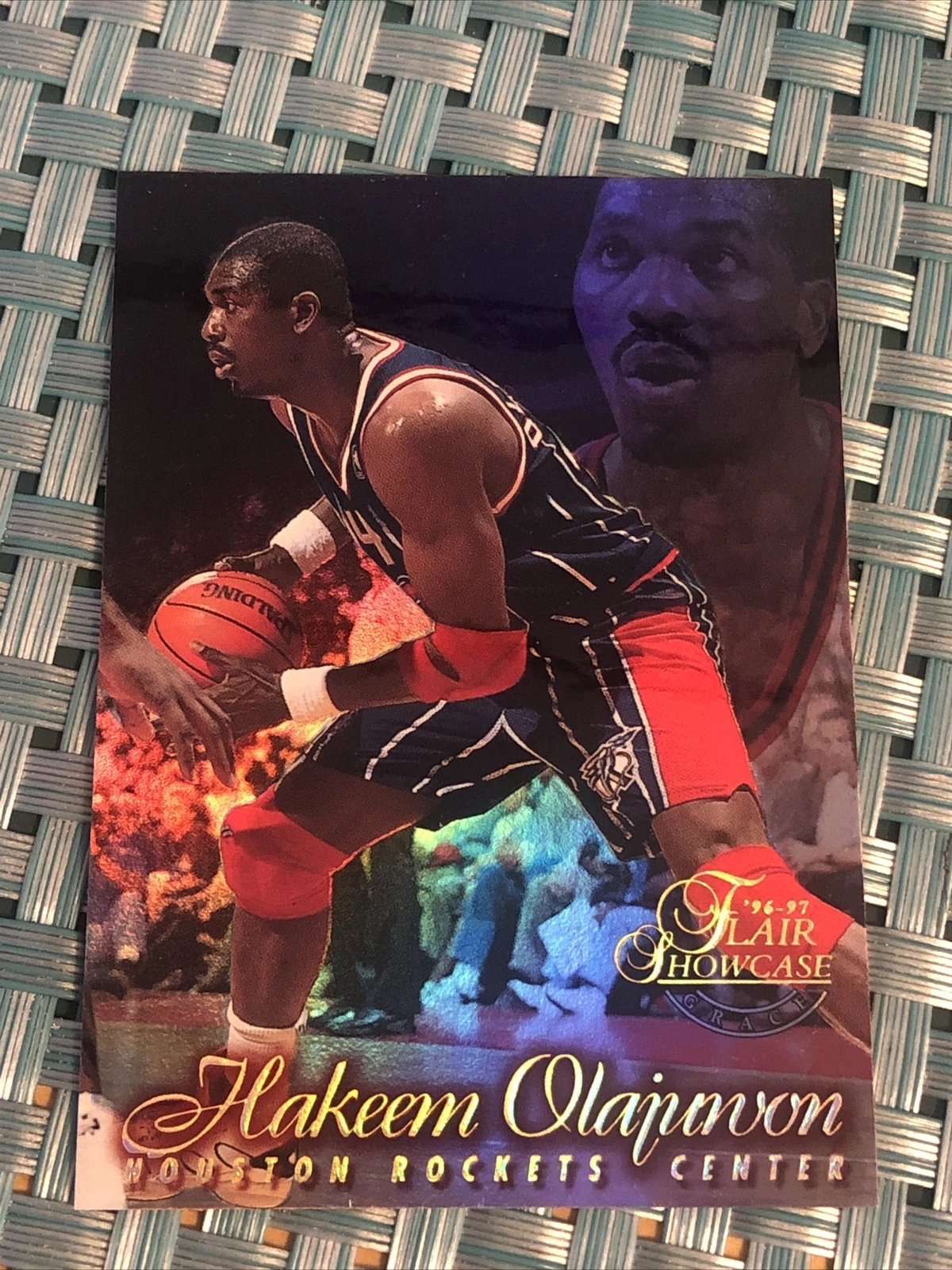 1996-97 Flair Row 1 Seat 14 Hakeem Olajuwon