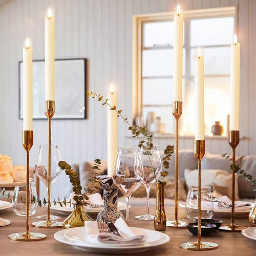 LED Flameless Taper Candle Light Battery Long Candlestick Dinner Candles Lights - Picture 13 of 28