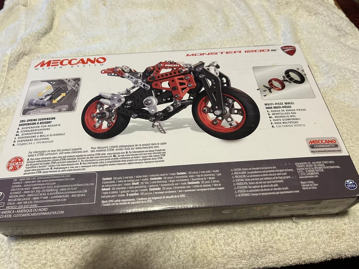 Meccano Ducati Monster 1200s to build