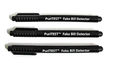 (3 Pack) Counterfeit Money Detector Pen Marker Fake Dollar Bill Currency Check