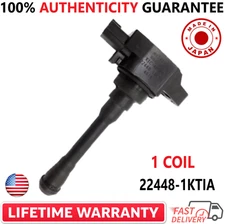x1 OEM Nissan Ignition Coil For 2007-2015 Nissan, Infiniti I4, V8, 22448-1KTIA