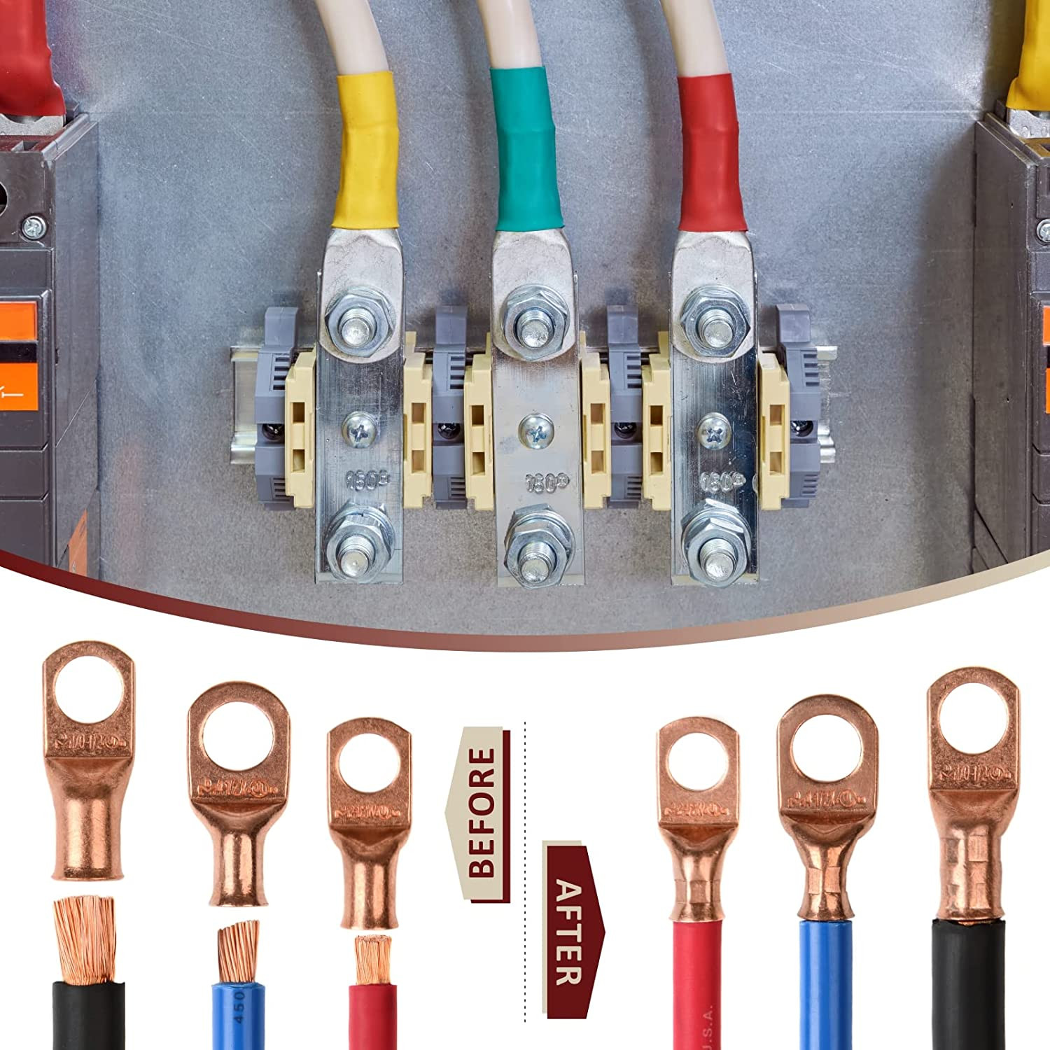 Icrimp Cable Lug Crimping Tool for Heavy Duty Wire Lugs, Battery Terminal, Coppe