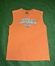 Y2K Harley Davidson Mens Large USA Made Erie Pa Mens Large Sleeveless Tank Top