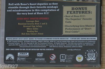Reno 911! - Reno's Most Wanted Uncensored (DVD, 2007) 97361222547