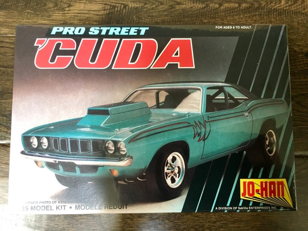 JO-HAN 1/25 Scale Kit PRO STREET CUDA No. S-1001 Factory Sealed