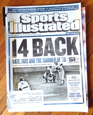 SPORTS ILLUSTRATED 9-24-10-1-2018 Paperback / HATE, FATE & THE SUMMER OF '78