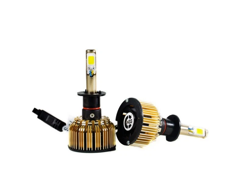 KIT 2 BOMBILLAS DE LED COCHE LUZ MUY BLANCA H1 60W 12V CORTAS LARGAS 4800lumens - Imagen 2 de 4