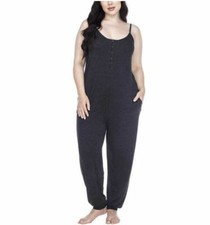 NWT Honeydew Ladies Sleep Jumpsuit Black One Piece, Soft, Comfortable, GreatGift