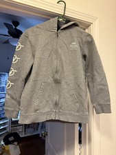 Vans Youth Skater Hoodie Sweatshirt - Grey - Size Large - Full Zip