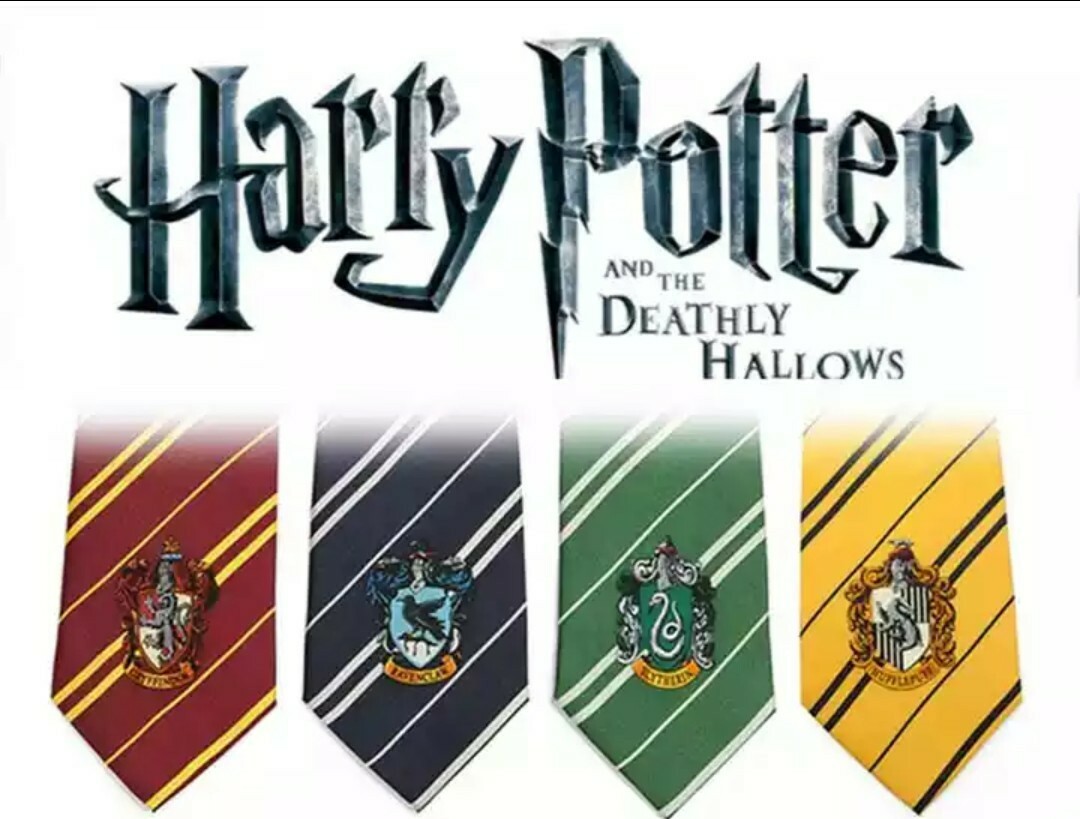 Cravatta adulto Harry Potter hogwarts con stemma casata Grifondoro