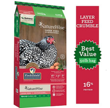Premium NatureWise 16 Layer Crumble Poultry Feed 50 lb - Boost Egg Production