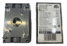 BELL, AULUMINUM, RECTANGULAR, SINGLE-GANG BOX, 5324-0, WITHOUT COVER, LOT OF 2