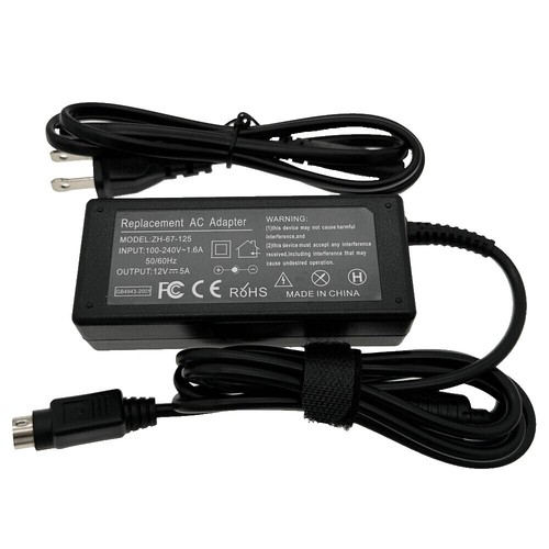 AC Adapter For HP X2301, 2311 Series Monitors – 12V 4A 48W Power Supply Cord, Compatible With ELO, Samsung