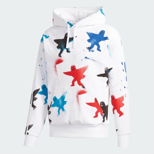 Adidas MARK GONZALES SHMOO FELPA CON CAPPUCCIO E PANTALONI AOP felpa tuta superstar uomo taglia M - Foto 15 di 16