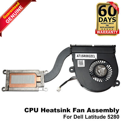 Dell Latitude 5280 5290 CPU Heatsink Fan Assembly for Intel Graphics UMA - 3XN3N