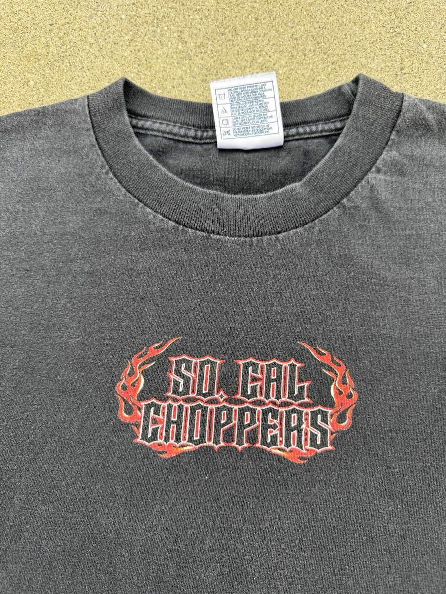 Vintage 00s So Cal Choppers Motorcycle T-Shirt West Coast Size