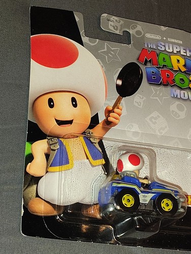 Nuovo Hot Wheels The Super Mario Bros Film Rospo Nintendo Illuminazione 2022 - Foto 3 di 4