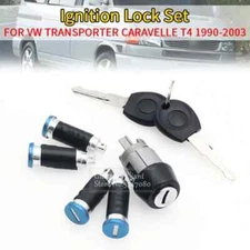 Ignition Switch 4 Door Lock Barrel 2 Keys Set For VW T4 1990-2003 OEM:357905855B