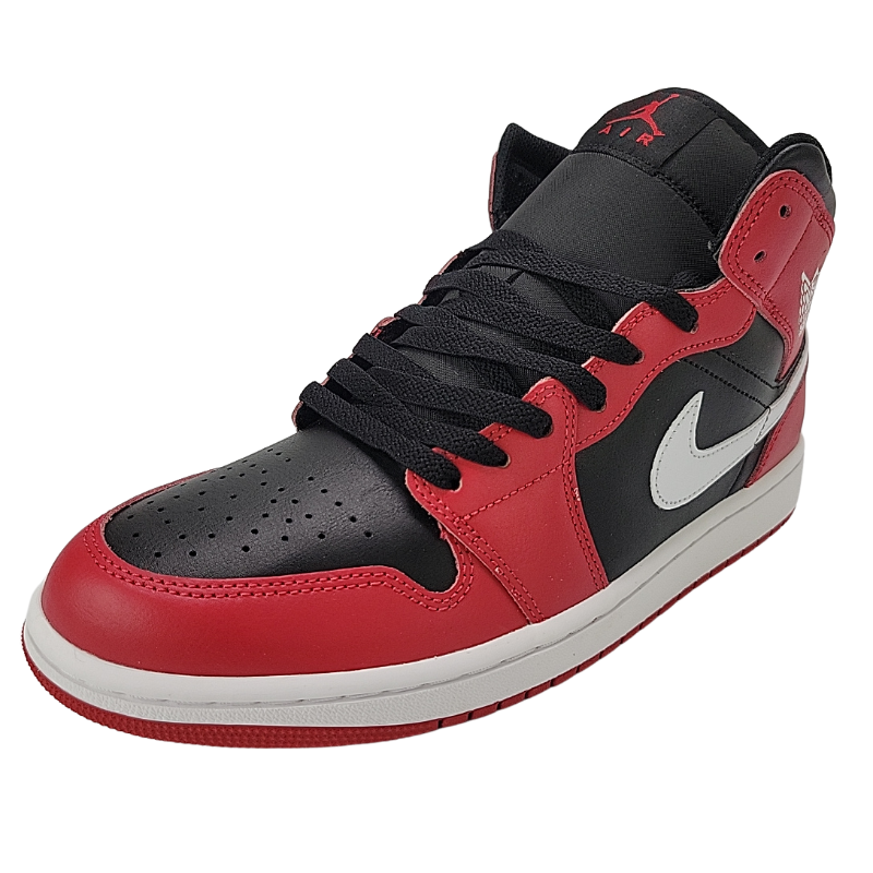 AIR JORDAN 1 MID ブラック/ホワイト/ジムレッド Size 9 - Air Jordan 1 Mid Gym Red Black White for sale online | eBay