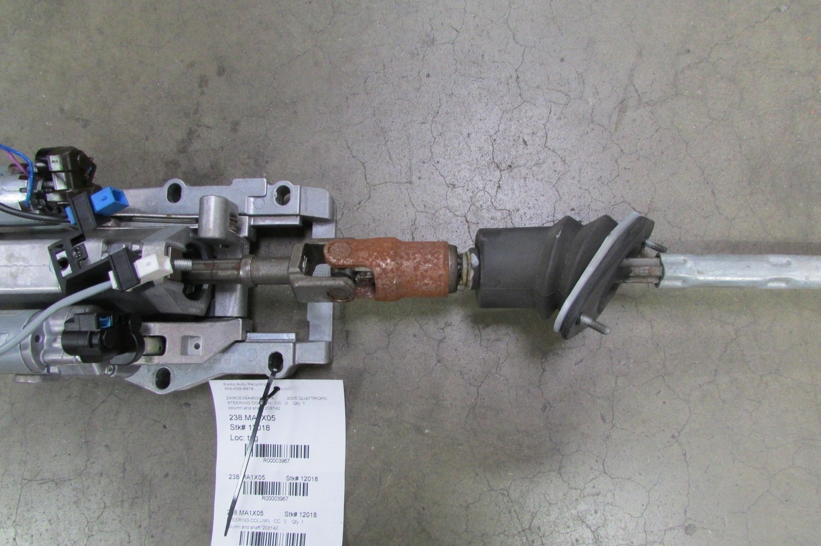 Maserati Quattroporte, Steering Column w/ Motors, P/N 208142